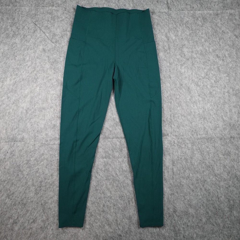 Sweaty Betty Leggings Women UK Medium US 8/10 Green Power Full Length High Waist